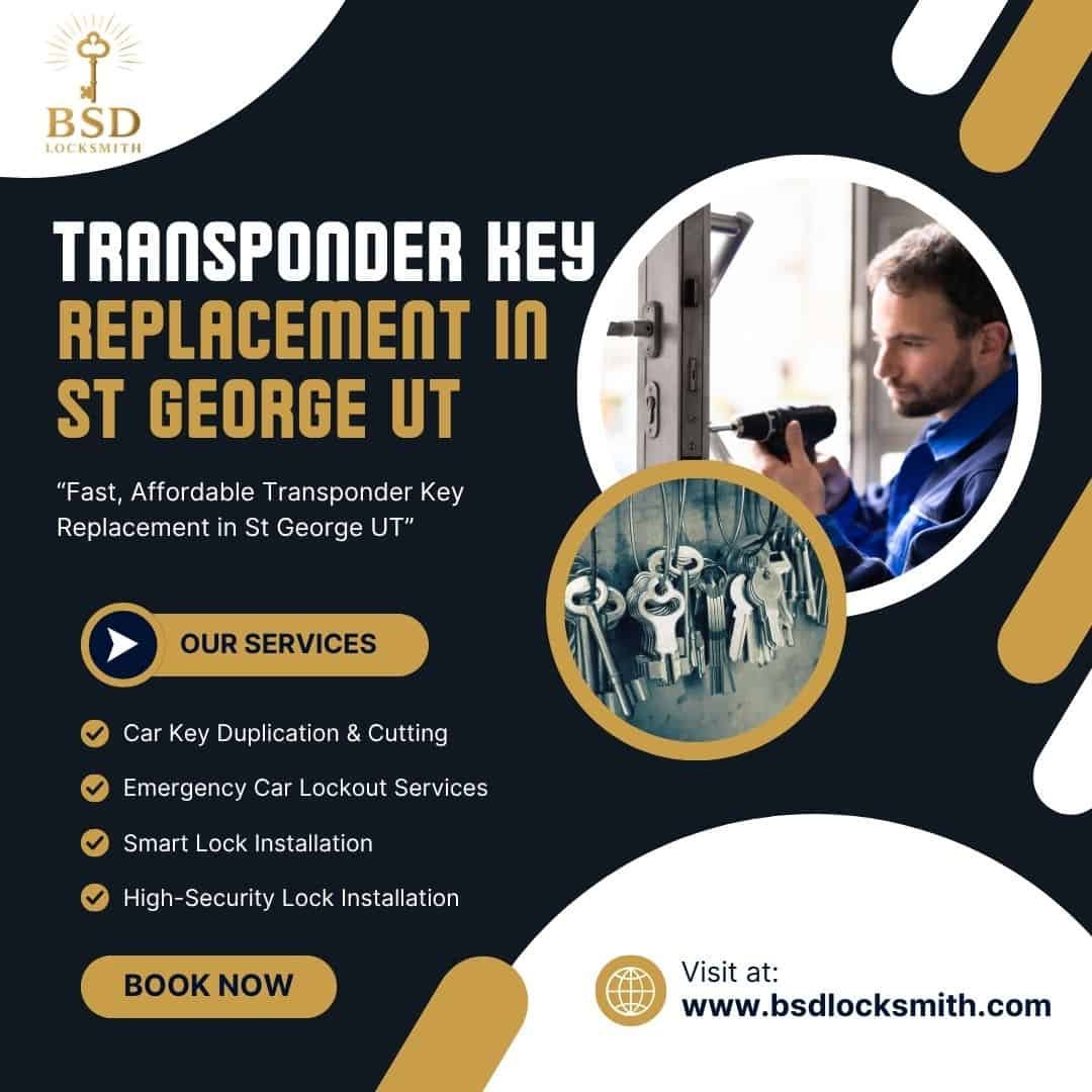 Transponder Key Replacement in St George UT